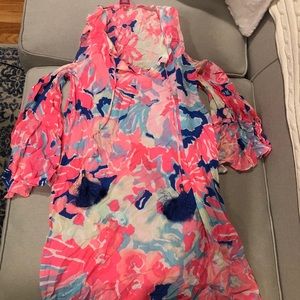 Lilly Pulitzer Cut Out Shoulder Tunic